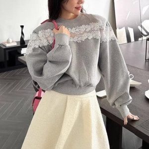 レースドッキングスウェット 6437
